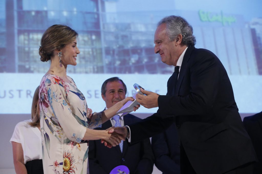 El presidente de El Corte Inglés recoge el galardón.