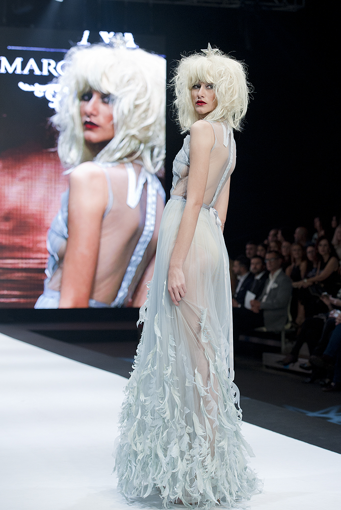 Vestido de M&M en la Feria de la Moda de Tenerife 2016. / Foto: Carlos M. Anglés.